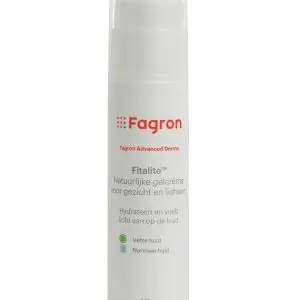 Flacon Fagron Fitalite Gelcrème – lichte gelcrème voor vette of gecombineerde huid.