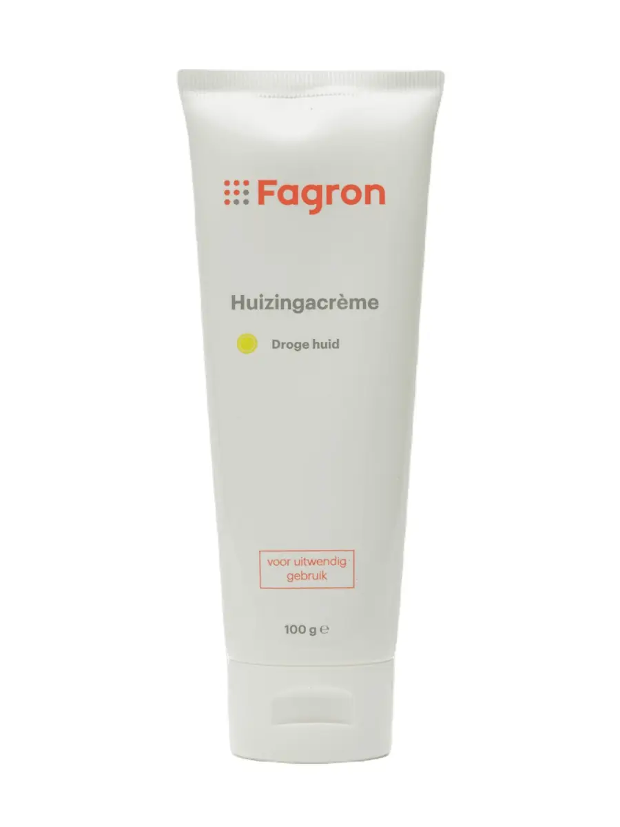 Tube Fagron Huizingacrème – neutrale crème voor droge, ruwe of schrale huid.